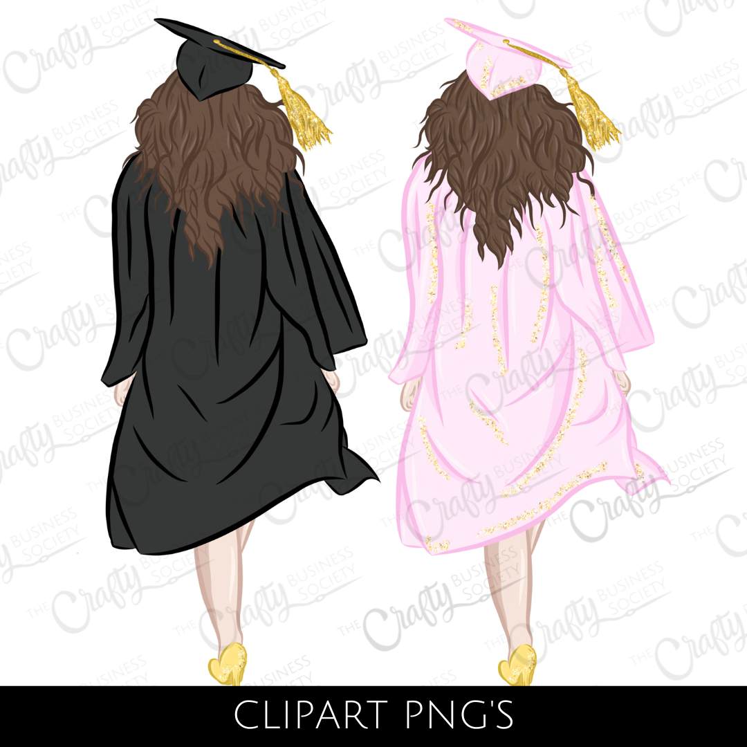 Graduation Girl - Clipart Bundle