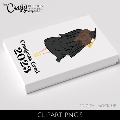 Graduation Girl - Clipart Bundle