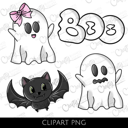 Ghost Clipart Bundle