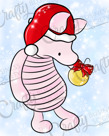 Christmas Pooh & Piglet Clipart